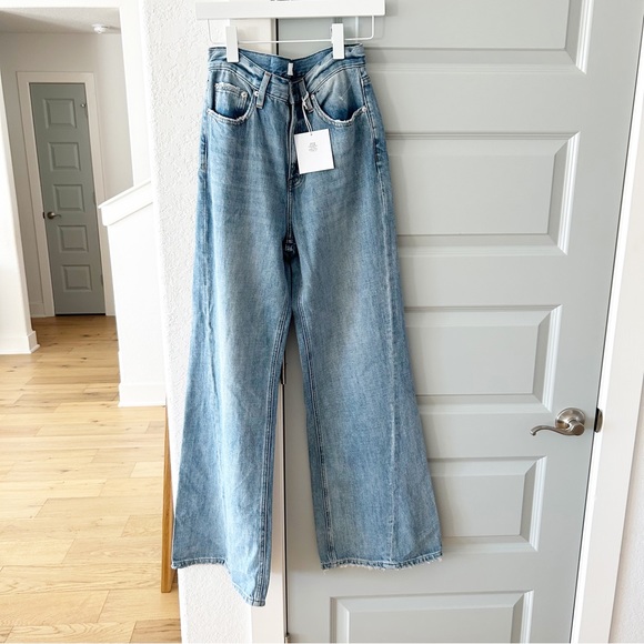 NWT Revolve Pistola Ruby High Waist Palazzo Flare Jeans - Picture 2 of 5